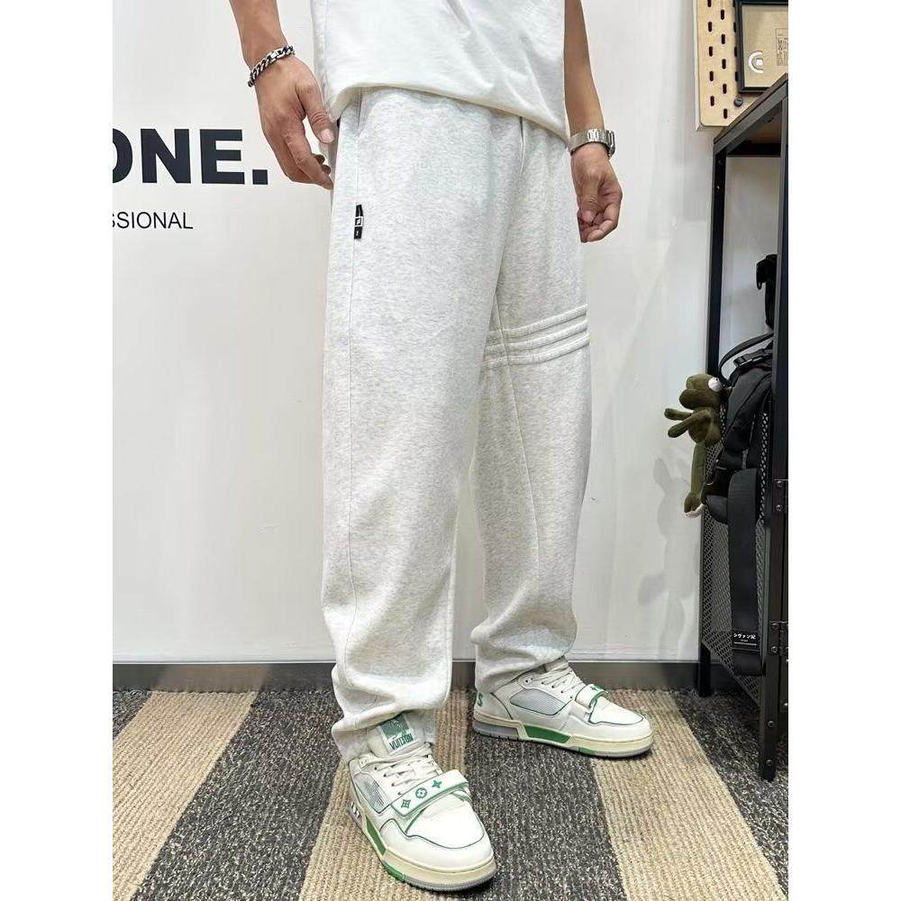 春秋季直筒卫裤男款百搭潮牌运动裤2025新款流行宽松重磅休闲裤子