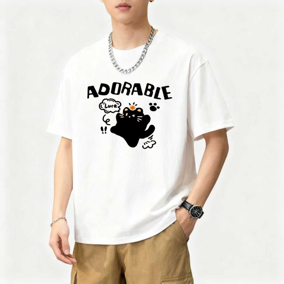 白灰色短袖t恤衫女士新款夏季宽松休闲简约百搭上衣半袖t恤潮