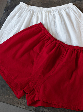 【照本堂棉麻】 宽松舒适透气居家短裤（30支） 男士内裤M22409