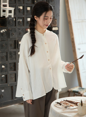 【照本堂】2025秋季新款衬衫女轻奢高级感超软30支双层面料W12637