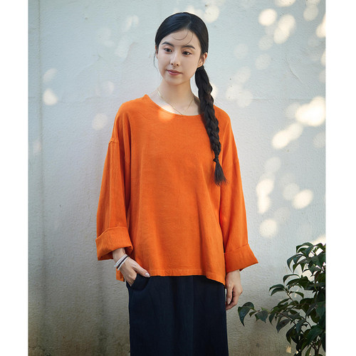 照本堂春季新款高垂感内搭长袖女