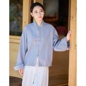 新中式 国风复古立领盘扣外套女W12773 新款 女装 照本堂 2025秋季