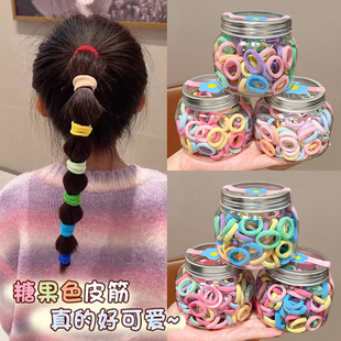儿童小女孩拇指发圈高弹力皮筋不伤发头绳女童头饰宝宝发饰扎头发