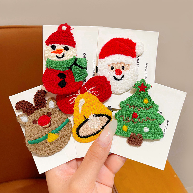 圣诞节装饰儿童发夹可爱卡通麋鹿