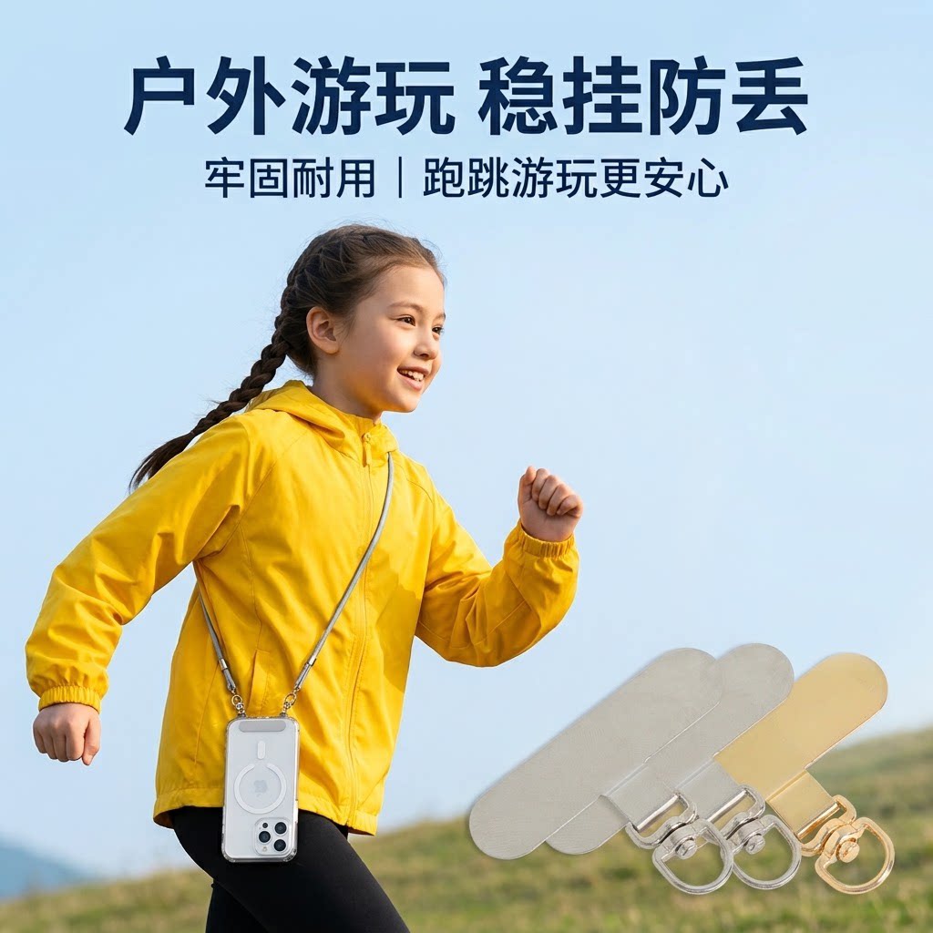 摩芽防丢手机挂件稳固便携夹片图片