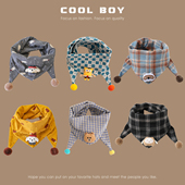 儿童围巾秋冬新款 婴儿宝宝防风三角巾 脖套男女童防寒保暖围脖韩版