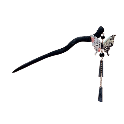 新中式儿童发簪女童过年木质步摇