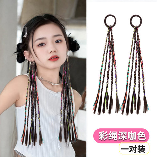 儿童假发辫子发圈甜酷拳击辫