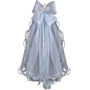 儿童头纱蝴蝶结公主裙头发卡头饰小女孩生日皇冠女童艾莎发夹发饰