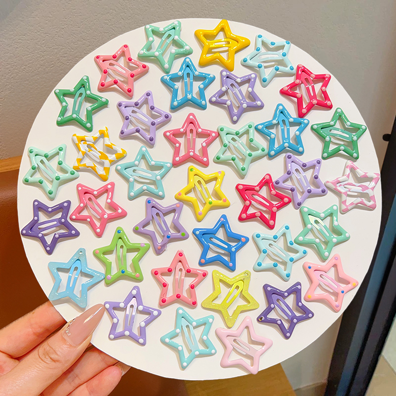 五角星发夹bb夹碎发发卡