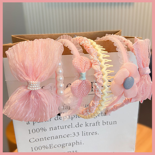 公主风网纱蝴蝶结头箍发饰发卡