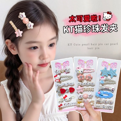 可爱凯蒂猫发夹宝宝侧边夹