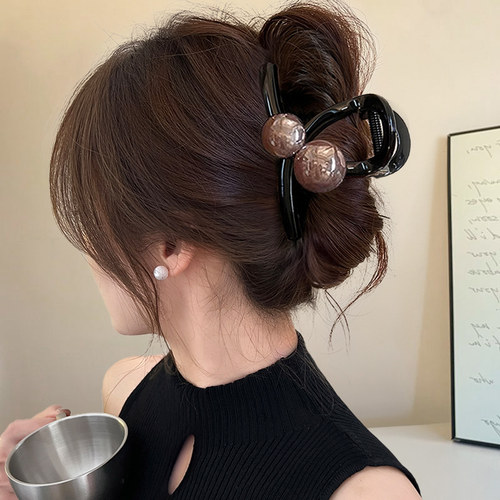 抓夹女高级感2025新款大号发量多鲨鱼夹后脑勺盘发夹夹子头饰发卡
