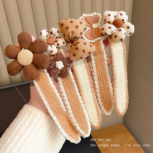 儿童发箍发带2026新款小女孩魔术贴碎发神器前额刘海贴女童发饰