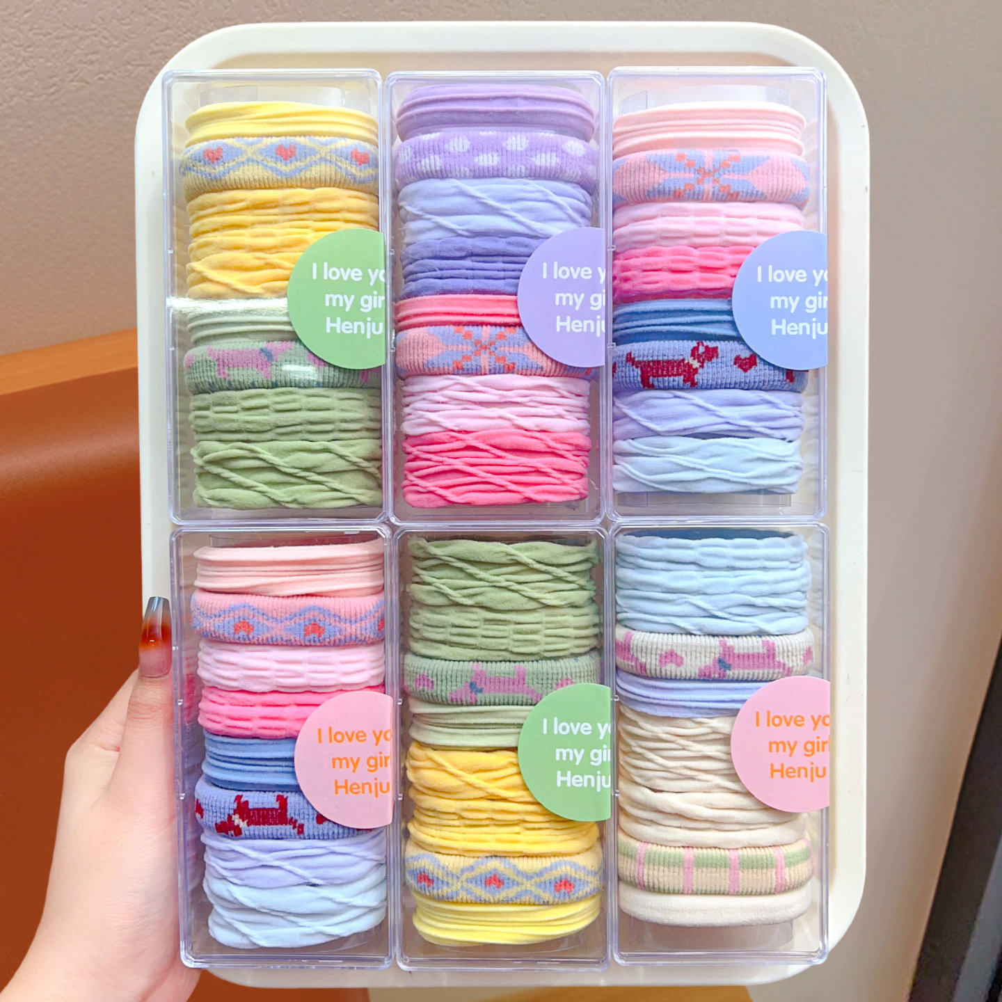 宝宝发绳儿童加粗头绳高弹力扎高马尾皮筋耐用女童甜美发圈头饰