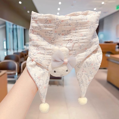 秋冬季小女孩男童外出挡风丝巾