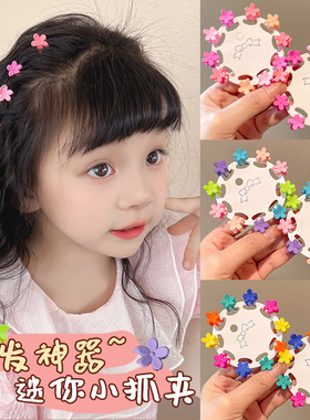 小号彩色花抓夹朵碎发夹