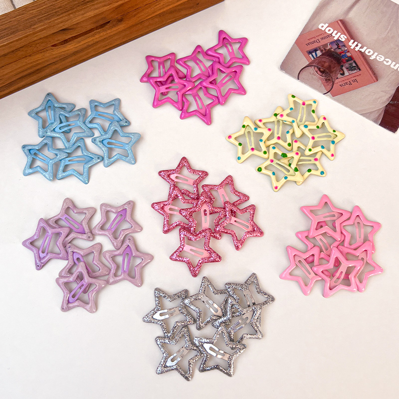 儿童星星发夹宝宝碎发bb夹子头饰