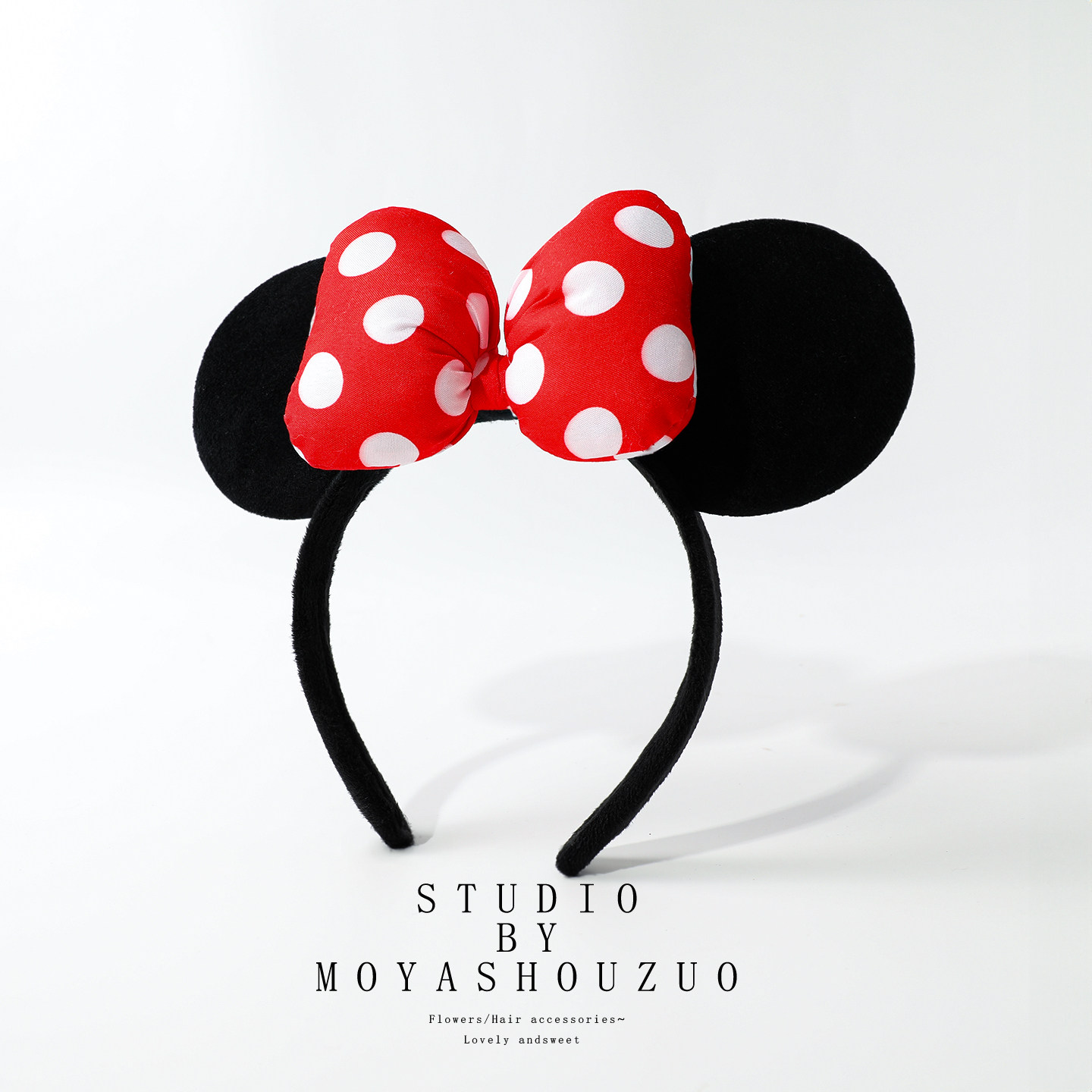 迪士尼发箍儿童卡通米奇耳朵米妮游乐园拍照装备米老鼠蝴蝶结头饰