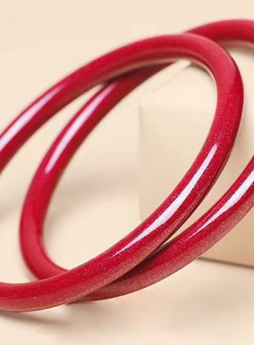 手镯女帝王万事平安本命年复古风细镯子