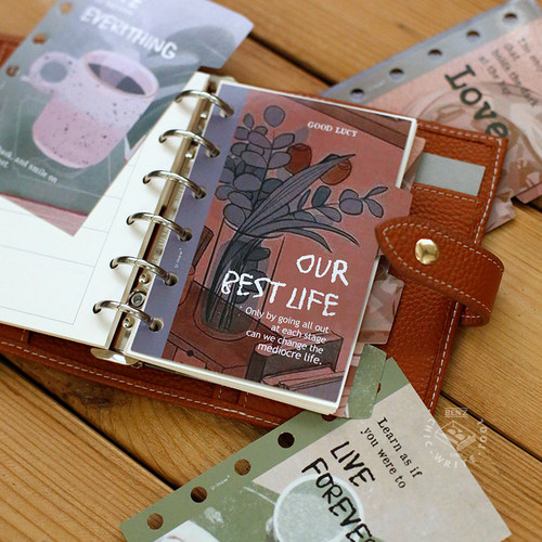 A7活页分隔板6孔活页本垫板隔页