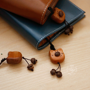 咖啡豆小熊挂件 手账本装饰周边笔记本DIY挂饰可爱钥匙扣手帐吊坠