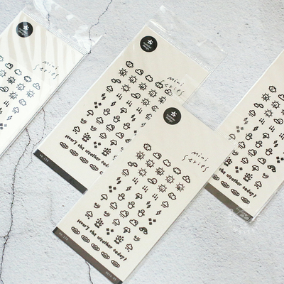 韩国进口贴纸天气标识防水PET