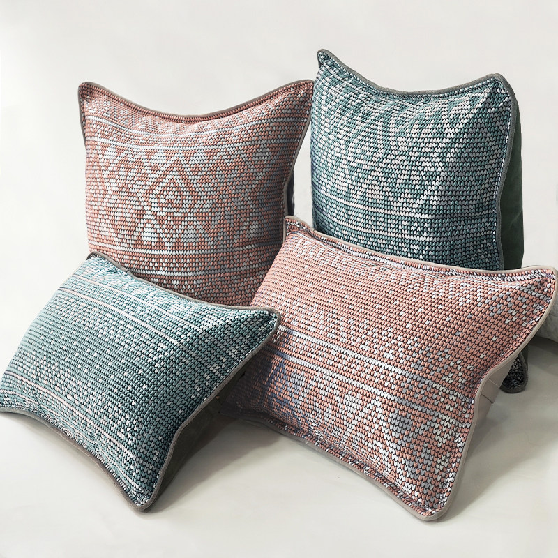 现代轻奢高级感抱亮面枕套