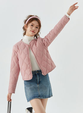 新款秋冬女士棉衣女款时尚绣花棉上衣女短款妈妈棉服上2325