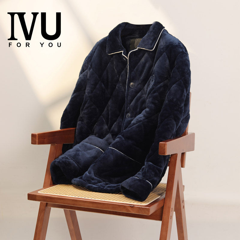 IVU秋冬季男士加厚珊瑚绒保暖家居服睡衣上装UL00086/长裤UL00090,女士内衣/男士内衣/家居服,睡衣上装,淘宝优惠券,粉丝福利购,淘宝优惠卷