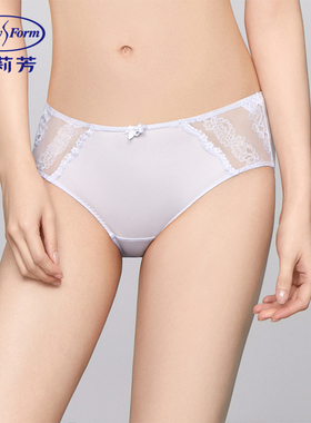 安莉芳EB00751配套拼接蕾丝性感低腰三角裤女薄款舒适内裤E200751