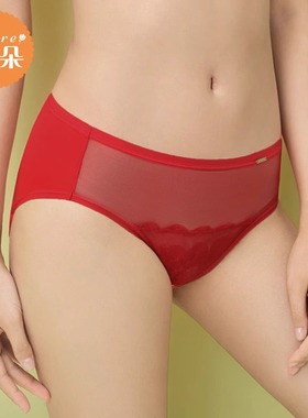 安朵HB00238/HB00239配套薄款蕾丝内裤纯棉底裆低腰三角裤H200239