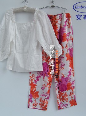 安莉芳春夏薄款纯棉睡衣女家居套装EL00726/睡裙EL00727/EL00728