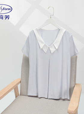 安莉芳夏季竹纤维家居服女士小翻领睡衣套装EL00733/睡裙EL00734