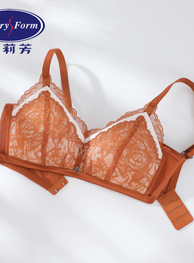 安莉芳E300532配套蕾丝性感文胸女舒适无钢圈薄款大胸内衣EB00531