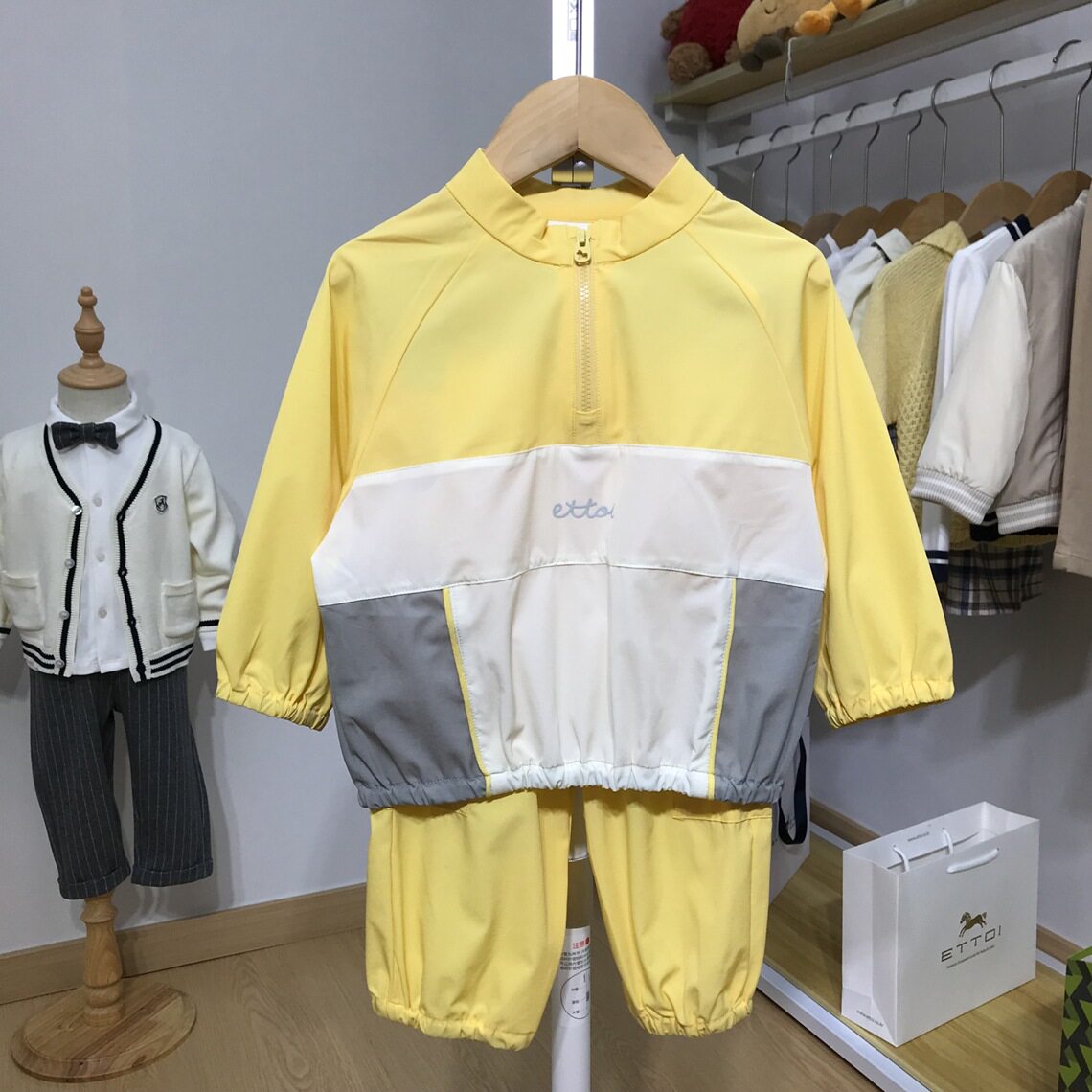Y韩版外贸童装春秋款男女宝宝运动卫衣长裤两件套装中小童6082801