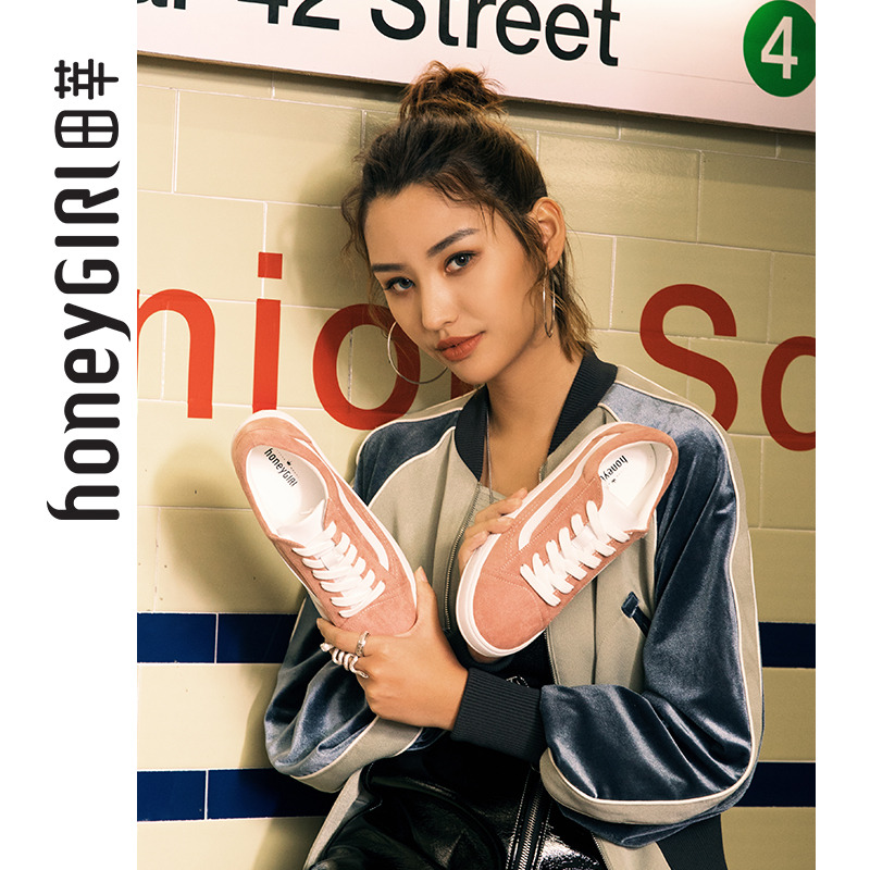 honeyGIRL小白鞋百搭学生帆布鞋潮冬季韩版休闲ins鞋子网红鞋女