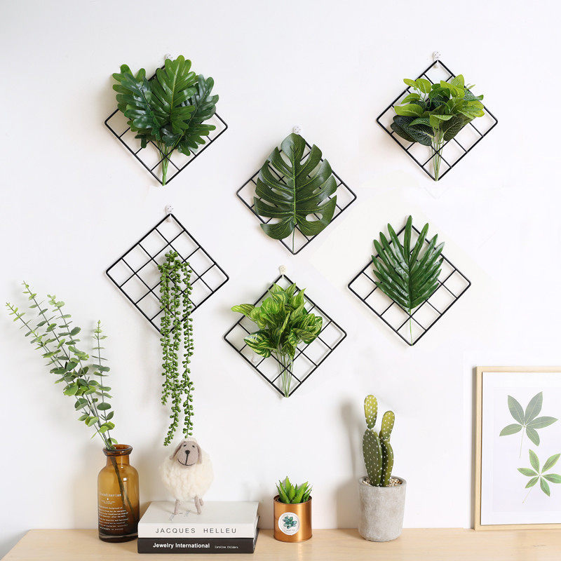 ins北欧风墙壁装饰品铁艺绿色植物壁饰墙上客厅宿舍墙面挂件装饰|msdalam kategori Aksesori rumah, photo Frame/Frame - dari Buy2taobao.com untuk memberikan perkhidmatan ejen Taobao profesional membeli