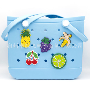 水果葡萄包花洞洞包配饰沙滩包bogg博格包DIY配件装饰品大标鞋花