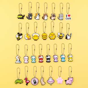 宠物动物风格钥匙挂件珠链挂链stanley杯子配饰链洞洞鞋书包挂饰