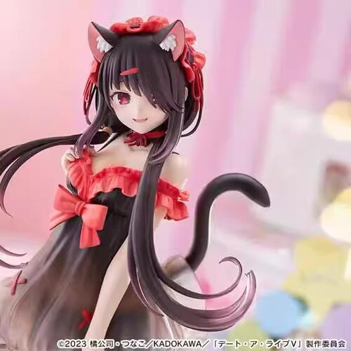 现货约会大作战时崎狂三黑猫服装cosplay手办景品动漫模型优质