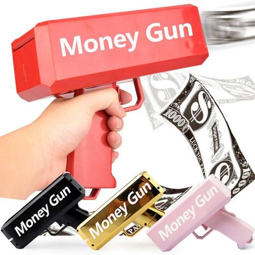 网红喷钱枪 新奇特钞票枪Money Gun射钱枪 吐钱枪热喷钱枪