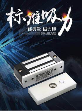 天天一泉水机门电子锁迷你60KG磁力锁小型磁力锁12V/24V电磁锁