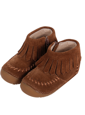 澳洲ExtraOne秋冬季新款男女宝宝学步鞋儿童复古靴子高帮流苏鞋