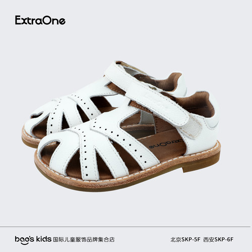 澳洲ExtraOne真皮包头儿童凉鞋