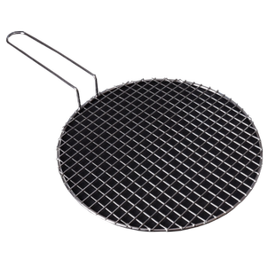 不锈钢带把手烧烤网架家用烤肉烤串烤鱼网格加密网片商用加粗烤网