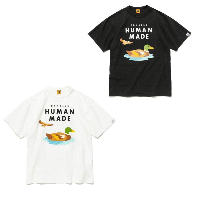 代购22新款HUMAN MADE短袖T恤卡通鸭子竹节棉T-SHIRT#2313情侣装