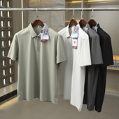 冷感速干透气 polo衫 无痕压胶工艺 短袖 T恤 男士 户外大厂品质