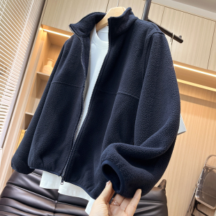 女式 妹子福利 冬季 双面摇粒绒 防风保暖立领外套 出口多国订单