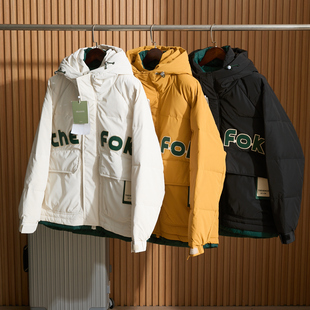 神捡漏！设计师款！高蓬松鸭绒！秋冬新款男士时尚保暖连帽羽绒服